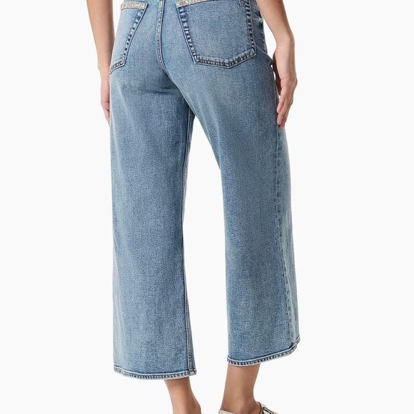 Rag & Bone Andi Embellished Ankle-Length Wide Leg Jeans - Picture 8 of 10
